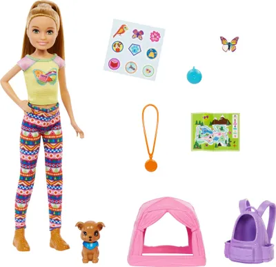Produktbild von Barbie "It takes two! Camping" Spielset mit Stacie Puppe und Hündchen