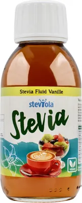 Produktbild von Steviola® Stevia Fluid Vanille 125ml | Flavour Drops | vegan | flüssige Süße | Stevia Tropfen | Zuckerersatz | kalorienarm | flüssiges Stevia
