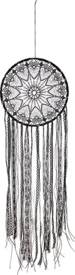 Produktbild von Gilde LED Traumfänger "Mystical" Stoff schwarz 26404