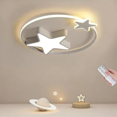 Productafbeelding van Dimbare plafondlamp met een creatief sterrenmotief - ideaal voor kinderkamers