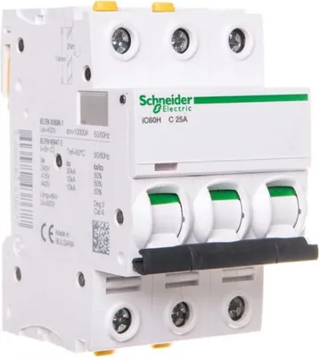 Immagine prodotto di Schneider Electric IC60H 3P 25A C 10KA (A9F07325)