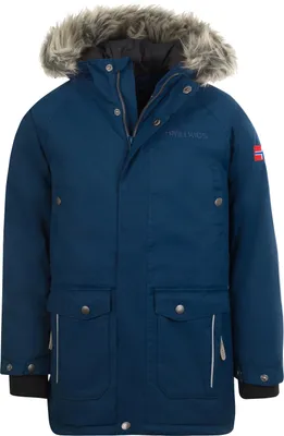 Produktbild von Trollkids Kinder Nordkapp wasserdichter winddichter Parka, Mystik Blau, Größe 140