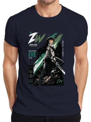 Produktbild von EVE Stellar Blade Extinction Protocol Gaming Japan Y2K Manga Herren T-Shirt, Navy, L