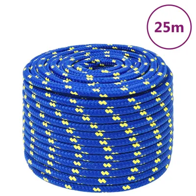 Produktbild von The Living Store Bootsseil Blau 14 mm 25 m Polypropylen