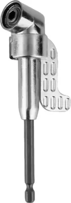 Produktbild von Trade-Shop Winkelgetriebe / Winkelaufsatz / Winkelschrauber-Vorsatz 105° Sechskantaufnahme 6,35mm HEX 1/4" Schaft für Akkuschrauber mit Bit Aufnahme