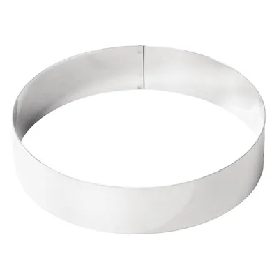 Zdjęcie produktu dla de Buyer 3989.20, Pierścień do ciasta, Okrągły, Stal nierdzewna, Stal nierdzewna, 20 cm, 1 szt.