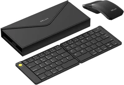 Immagine prodotto di Delux KF10 folding wireless keyboard and MF10PR (QWERTY) mouse set