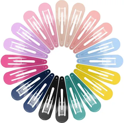 Produktbild von Haarspangen Mädchen 40 Stück Damen Bunte Hair Clips Metall Haarklammern 7cm 10 Farben