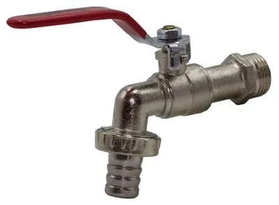 Image de Robinet à bille 3/4 de pouce avec adaptateur pour tuyau