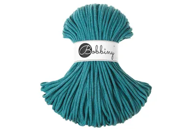 Produktbild von Bobbiny Premium 5 mm 100 m Teal Schnur