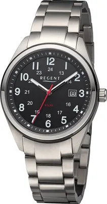 Immagine prodotto di Regent - F-1537 - Orologio da polso - Orologio in titanio - Orologio solare - Uomo