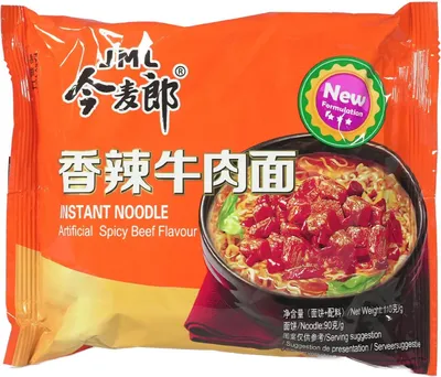 Produktbild von JML Instantnudeln Spicy Beef Geschmack 110g