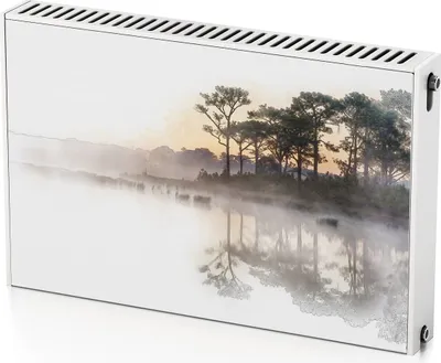 Produktbild von Ostsee – Magnetische Heizkörperabdeckung – 90x60 cm – Magnet Heizkörperabdeckung – 3D Würfel – Heizkörperverkleidung – Magnetische Wandverkleidung – Wetterfest