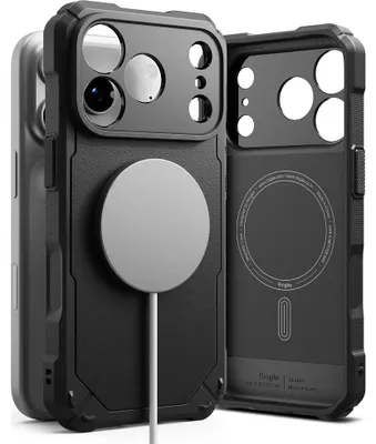Image de Coque de protection pour iPhone 18 Pro Max / 17 Pro Max, Ringke Rugged Gear, modèle magnétique, couleur noire