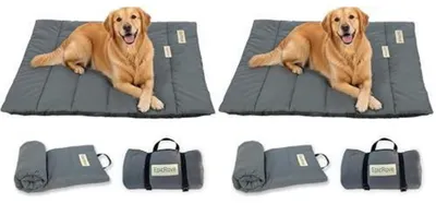 Produktbild von Hundedecke wasserdicht rutschfest 110x68cm waschbar Grau 2er Set