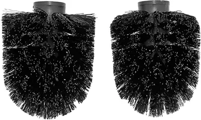 Produktbild von WC Ersatz Bürstenkopf schwarz, 12mm Gewinde, 10 Stück
