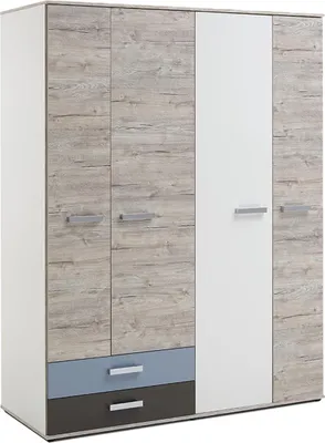 Produktbild von Kleiderschrank Kinderzimmerschrank Schrank Holzschrank Kinder Möbel "Ferdy I"