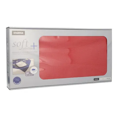 Produktbild von Papstar 84923, Quadratisch, Rot, Synthetisch, Tischdecke, 800 mm, 44,8 g