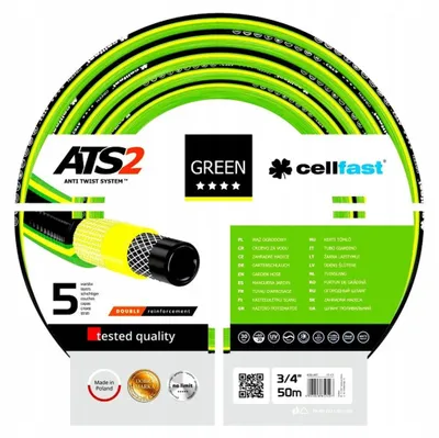 CELLFAST Gartenschlauch GREEN ATS 3/4" 25m 5-lagig mit ATS2™-Gewebe – Ansicht 3