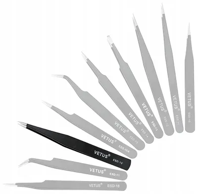 Produktbild von Vetus ESD-16 Präzisionspinzette für Augenbrauen und Wimpern
