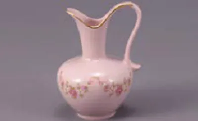 Obrázok produktu pre Karafa, ružový porcelán, 9 cm, kvety, Leander