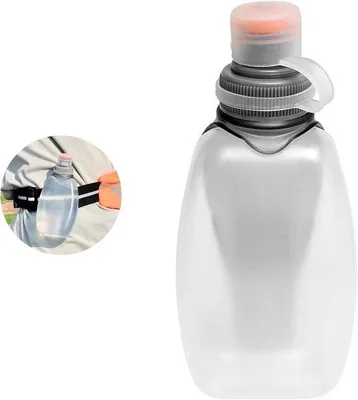Obrázok produktu pre Ľahká 250 ml fľaša na pitie pre šport a outdoorové aktivity, vodotesná, ideálna na beh, turistiku a cyklistiku