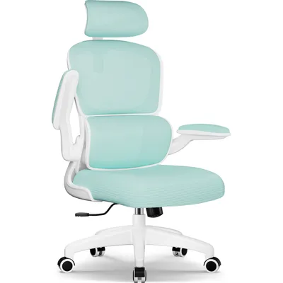 Zdjęcie produktu dla Krzesło biurowe Aiibot Ergonomiczne krzesło do biurka Regulowany zagłówek Składane podłokietniki Podparcie lędźwi Krzesło obrotowe Fotel wykonawczy Funkcja bujania 150 kg