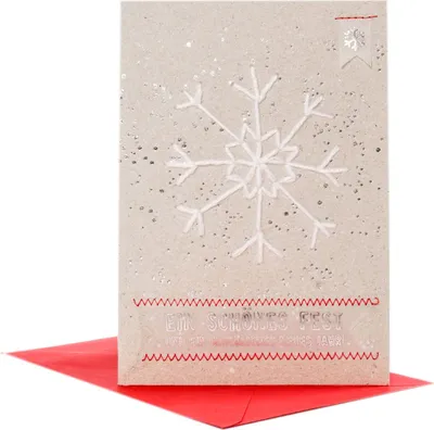 Produktbild von Wollkarte "Schneeflocke"