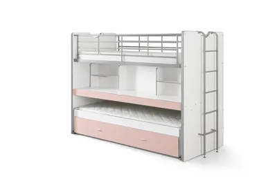 Image de Lit mezzanine Bonny avec bureau et 3 couchages
