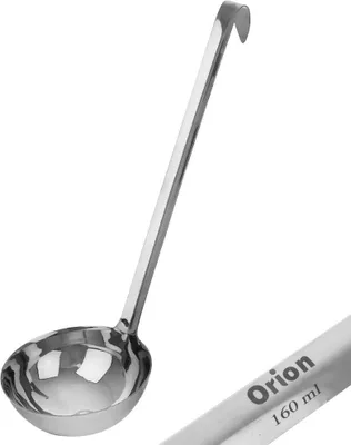 Obrázek produktu pro Orion | Naběračka - 34 cm - 160 ml - Vyrobeno z nerezové oceli - Naběračka na polévku - Snadno se čistí