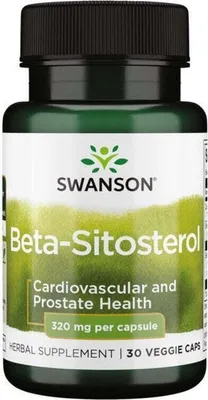 Image de Bêta-sitostérol 320 mg 30 gélules végétales Swanson Health Products