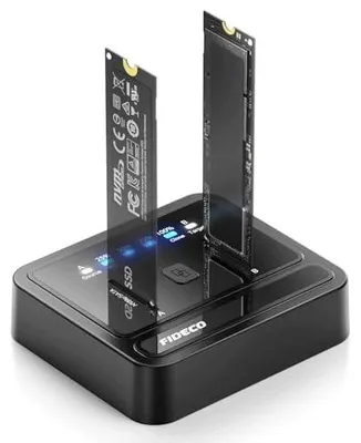 Zdjęcie produktu dla Stacja dokująca ssd M.2 nvme sata USB 3.2 gen 2 20 gbps klonowanie