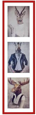 Immagine prodotto di Galleria fotografica Henzo, Napoli. 3 fotografie, dimensioni 13x18 cm, colore rosso