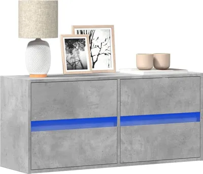 Immagine prodotto di Maison Exclusive - Mobile TV con illuminazione a LED Grigio cemento 100x31x45 cm