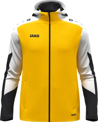 Produktbild von Jako Dynamic Trainingsjacke mit Kapuze Herren gelb weiß schwarz Gr 3XL