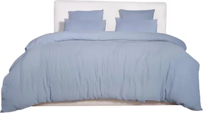 Image de Housse de couette + taies gaze de coton lave Douceur