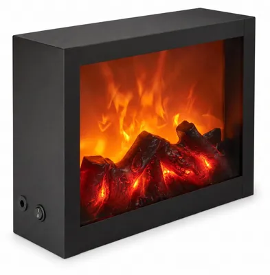 Produktbild von Dekorativer LED-Kamin, aus Metall, 10 x 29 x 23 cm