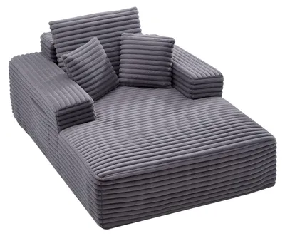 Immagine prodotto di Divano letto - Poltrona reclinabile - Pouf - Divano relax - 138 cm - Rivestimento in ecopelliccia morbida