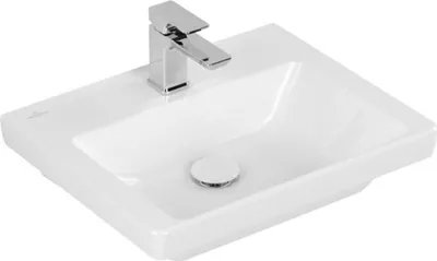 Immagine prodotto di Villeroy & Boch Subway 3.0 lave-mains, 1 trou pour robinet, sans trop-plein, 500x400mm, 4370FGR1, 4370FGR1