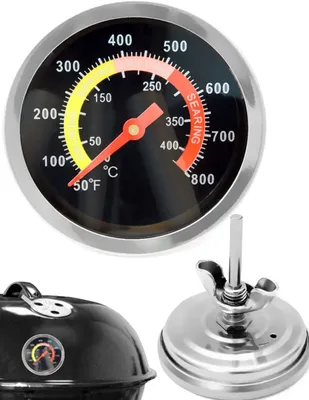 Produktbild von Analoge Kochthermometer, temperaturbeständig, 10°C bis 400°C, für BBQ, Grill, Töpfe, Aufläufe