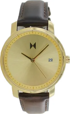 Produktbild von MVMT Signature Damen Uhr Armbanduhr Gold Brown MF01-GBR Leder
