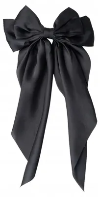 Produktbild von Sajbazar Große Elegante Schwarze Schleifen Haarspange