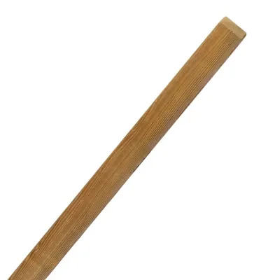 Produktbild von WOODTEX | 1,10 m | Naturbelassen 9x9 cm Zaunbohlenpfosten Kiefer KDI Rundkopf, Kesseldruckimprägniertes Konstruktionsholz, Langlebig Pilzresistent, Stabile Gartenpfosten