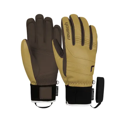 Produktbild von Reusch Fingerhandschuhe Highland R-TEX® XT aus wasserdichtem und atmungsaktivem Material 8880 camel/dark brown 8