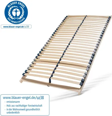 Obrázok produktu pre Lamelový rošt 140x200, lamelový rošt z bukového dreva, 7 komfortných zón, 28 lamiel, lamelový rošt GERMANY, lamelový rošt je samomontovateľný, nosnosť do 150 kg