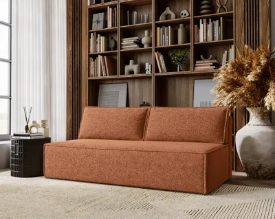 Produktbild von Kaiser Möbel Schlafsofa ,Sofa mit schlaffunktion und bettkasten, DUO Stoff Verita Kupfer