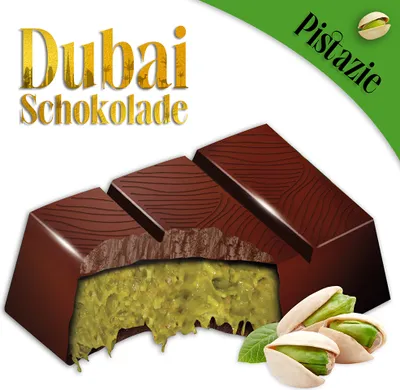 Obrázek produktu pro Alsino Alyan Dubai Chocolate 100g - Exkluzivní prémiová čokoláda s pistáciemi a kunafeh - Nejlepší čokoládový výtvor, vyberte si množství:1 kus