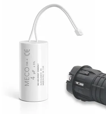 Kondensator 4 µF für Rollladenmotoren – 450 V – flacher Boden