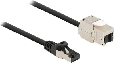 Obrázek produktu pro DELOCK Kabel RJ45 Stecker zu Keystone Modul RJ45 Buchse 50cm