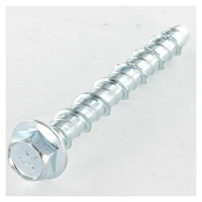 Produktbild von Betonschraube Sechskantkopf Kreuzschlitz mit Flansch 12X130 Vorlochung des 10X130 Verzinkt